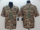 Baltimore Ravens #8 Lamar Jackson Nike Camo Salute to Service Retired Player Limited Jersey-BD