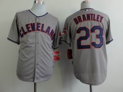 Cleveland Indians Michael Brantley 23 Grey mlb jerseys