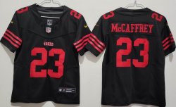 Women Nike San Francisco 49ers #23 Christian McCaffrey black Nike Vapor F.U.S.E. Limited Jersey