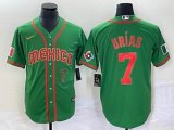 2023 World Cup Mexico #7 Julio Urias green red majestic baseball jerseys 137