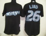 Toronto Blue Jays 26 Lind Black MLB Jerseys