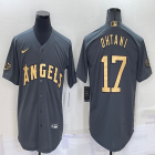 2022 MLB All-Star Nike Los Angeles Angels #17 Shohei Ohtani gray majestic baseball jerseys-BD