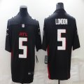 Nike Atlanta Falcons #5 Drake London black Color Rush Limited Jersey-BD