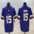 Minnesota Vikings #15 Joshua Dobbs purple Nike Vapor F.U.S.E. Limited Jersey 03-BD