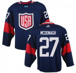 United States 2016 World Cup #27 Ryan McDonagh blue Hockey jerseys