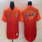 San Francisco Giants blank orange majestic baseball jerseys big logo-BD 03