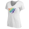 Women's White Phoenix Suns Fanatics Branded Team Pride V-Neck T-Shirt