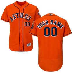 Custom Houston Astros orange Flexbase Authentic Collection Jersey