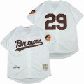 Kooy Satchel Paige #29 St. Louis Browns 1953 throwback white baseball jerseys-SG