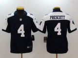 Youth Nike Dallas Cowboys #4 Dak Prescott blue Color Rush Limited Jersey