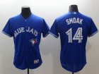 Toronto Blue Jays #14 Justin Smoak blue Flexbase Authentic Collection Jersey