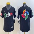 Youth 2020 World Series Los Angeles Dodgers black majestic baseball Jerseys-BD