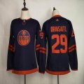 Youth Adidas Edmonton Oilers #29 Leon Draisaitl dark blue nhl hockey jersey