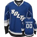 Reebok Tampa Bay Lightning Customized Authentic Blue Third Man NHL Jersey