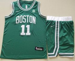 Nike Boston Celtics #11 Kyrie Irving green basketball suits