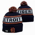 2024 Detroit Tigers dark blue white MLB Cuffed Knit Hats