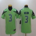 Youth Nike Seattle Seahawks 3 Wilson Green Color Rush Limited Jersey