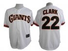 2015 San Francisco Giants 22# Will Clark white MLB Jerseys