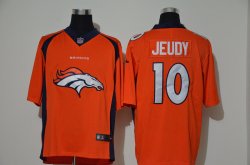 Nike Broncos #10 Jerry Jeudy orange Color Rush Limited Jerseys-WL