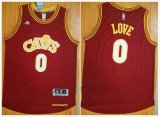 Cleveland Cavaliers Love #0 red nba basketball jersey