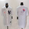 Nike Yankees blank white MLB baseball Jersey -BD 06