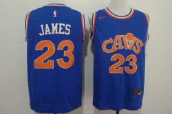 Nike Cleveland Cavaliers LeBron James #23 blue nba basketball jersey