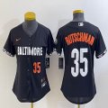 Youth Nike Baltimore Orioles #35 Adley Rutschman black majestic baseball jersey city version-BD 04