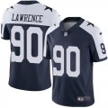 Nike Cowboys 90 DeMarcus Lawrence blue thanksgiving Color Rush Limited Jersey