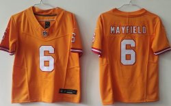 Women Nike Tampa Bay Buccaneers #6 Baker Mayfield Yellow Nike Vapor F.U.S.E. Limited Jersey