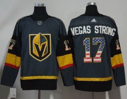 Adidas Vegas Golden Knights #17 Vegas Strong gray hockey Jersey