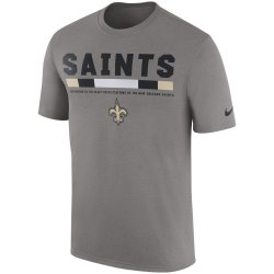 New Orleans Saints Nike Sideline Legend Staff Performance T-Shirt - Charcoal