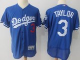 Los Angeles Dodgers #3 Chris Taylor blue Flexbase jersey