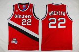 New Portland Trail Blazers 22 Clyde Drexler red nba basketball jersey