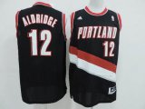 Adidas Portland Trail Blazers 12 ALDRIDGE black basketball jersey