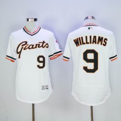 San Francisco Giants #9 Williams white throwback Flexbase Authentic Collection Jersey