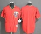 Minnesota Twins blank red majestic baseball jersey