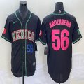 2023 World Cup Mexico #56 Randy Arozarena black majestic baseball jerseys 02