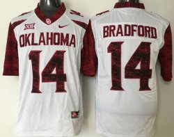 2016 Oklahoma Sooners 14 Sam Bradford white College Football Jersey