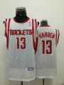 Houston Rockets #13 James Harden White basketball jersey