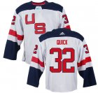 United States 2016 World Cup #32 Jonathan Quick white Hockey jerseys