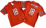 Chicago Bears 18# Caleb Williams orange Nike Vapor F.U.S.E. Limited Jersey