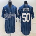 Nike Los Angeles Dodgers #50 Mookie Betts blue majestic baseball Jerseys Joint name -BD 03