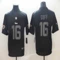 Nike Rams #16 Jared Goff Lights Out Black Fashion Color Rush Limited Jersey