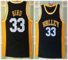 Valley #33 Larry Bird black high school basketball jersey