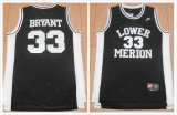 Los Angeles Lakers #33 Kobe Bryant Lower Merion High School black NBA Jerseys