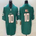 Nike Miami Dolphins #10 Tyreek Hill green Color Rush Limited Jersey 03