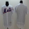 2016 New York Mets blank White Blue Strip elite baseball Jerseys-1