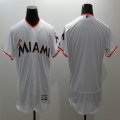 2016 Florida Marlins blank white Flexbase Authentic Collection Jersey