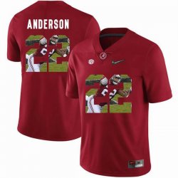 Custom Alabama Crimson Tide #22 Ryan Anderson red fashion college football jersey