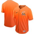 Nike Florida Marlins blank orange drift baseball jerseys